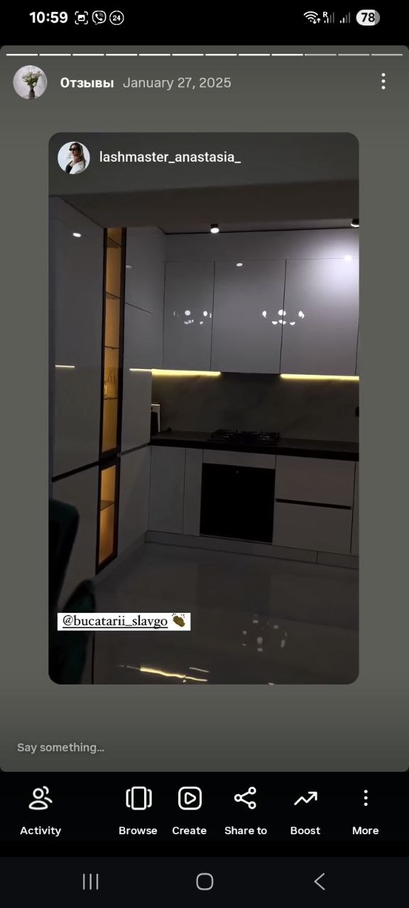 Отзыв о кухне на заказ Slavgo Кишинёв