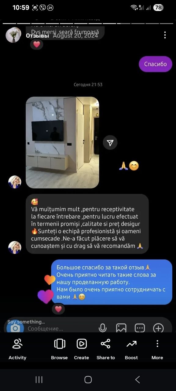 Отзыв о кухне на заказ Slavgo Кишинёв