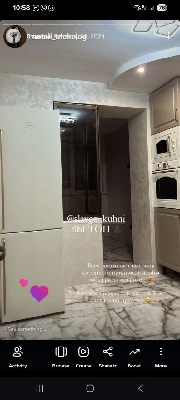 Отзыв о кухне на заказ Slavgo Кишинёв